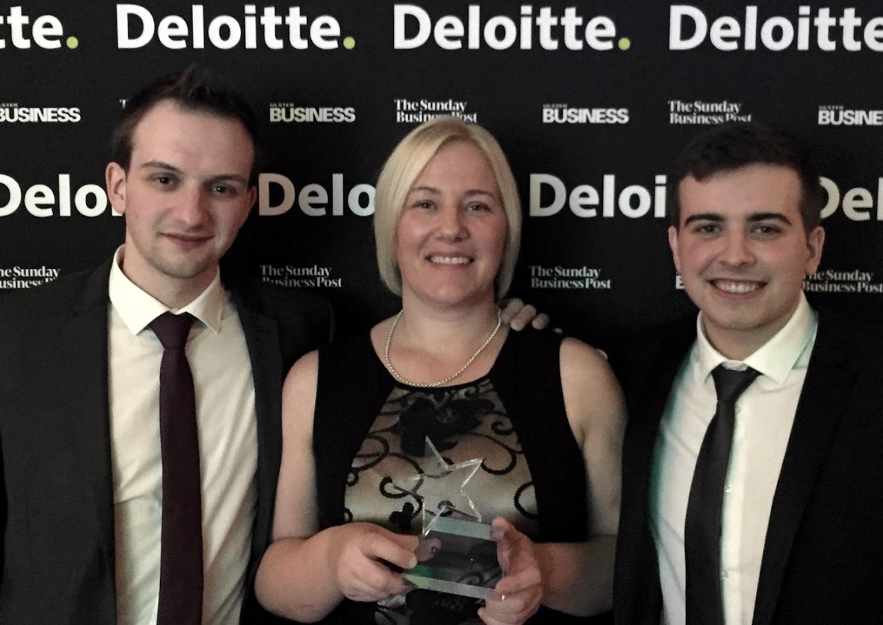 Chris, Brenda and Conor Martin at a Deloitte awards event